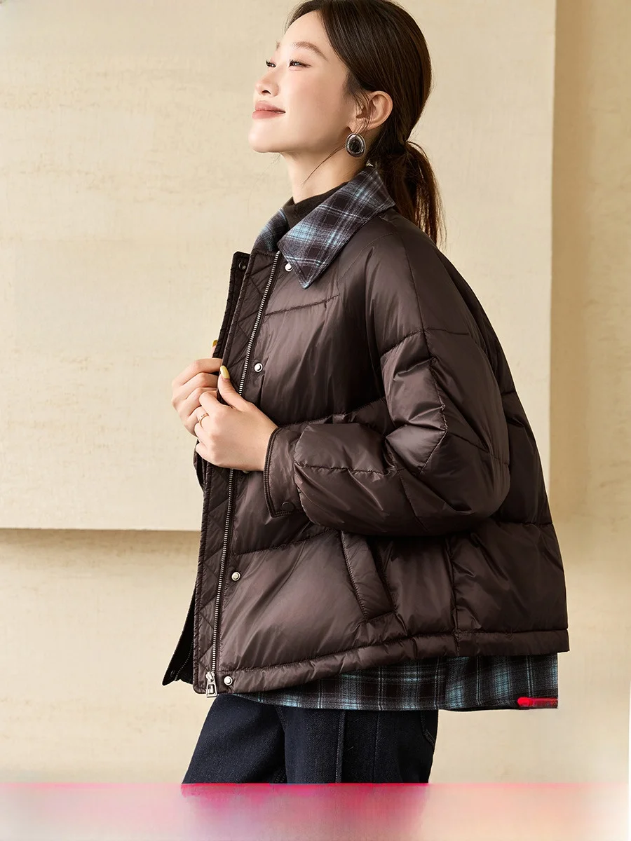 

Искусственное двухсекционное теплое хлопковое пальто Jaet Color Blo Design Winter Faion, женское свободное пальто из полиэстера с застежкой-молнией