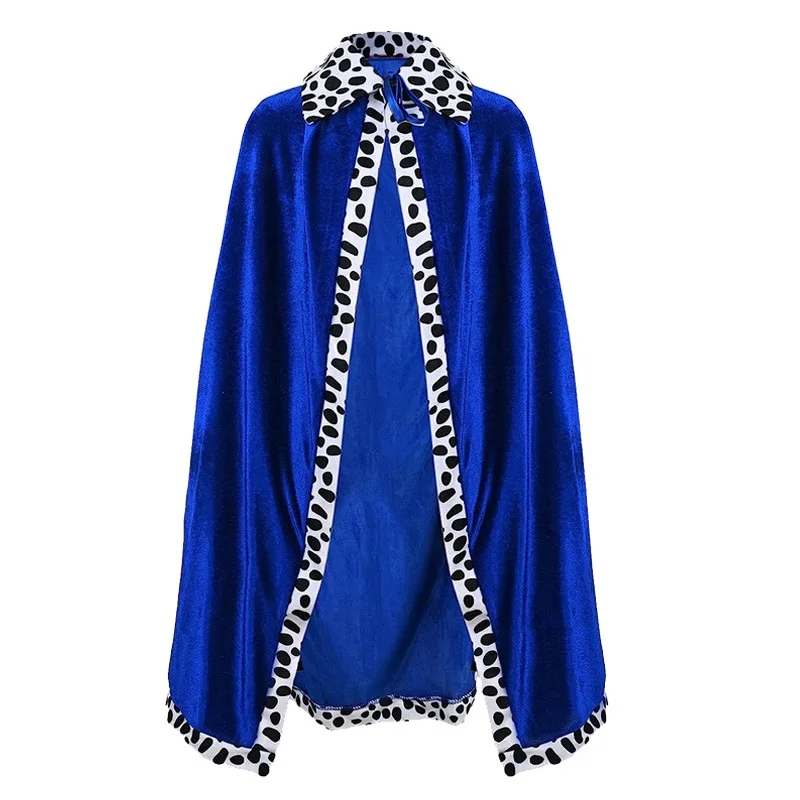 الأمير تأثيري حلي للأطفال والكبار ، الملك الأحمر الأزرق والأرجواني عباءة مع تاج ، المخملية الرأس ، حفلة عيد ميلاد ملحق ، دعوى للأطفال