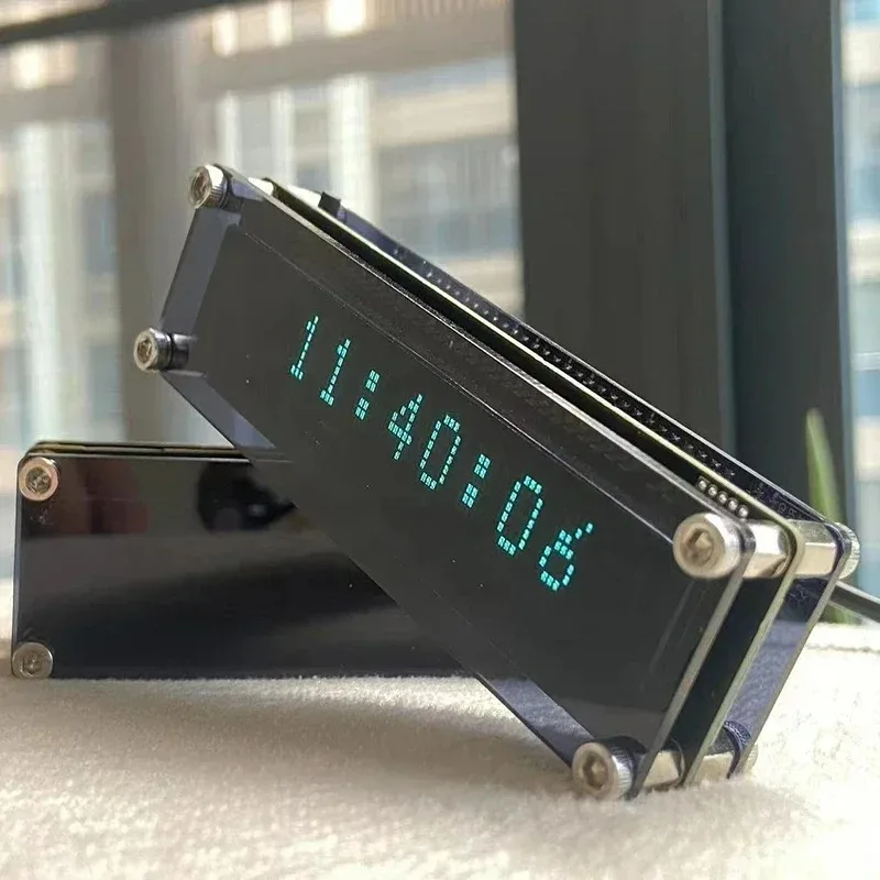 Desktop Clock Ornament VFD Clock WIFI Creative Home Clock Decoration Vacuum Fluorescent Display Gift