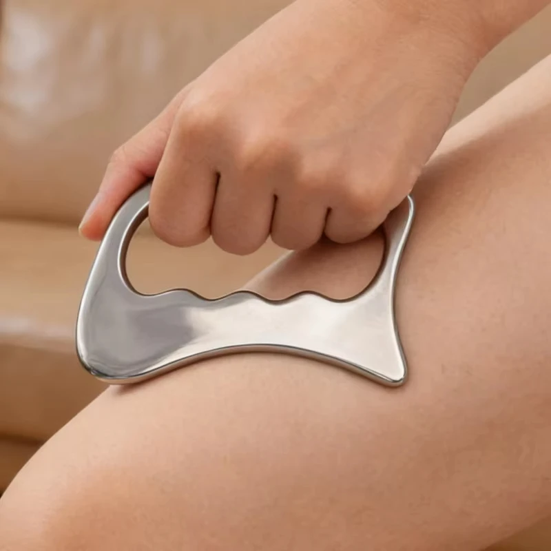 

Stainless Steel Handheld Fascia Gua Sha Board, Deep Tissue Muscle Scraping Massager for Targeted Pain Relief & Relaxation