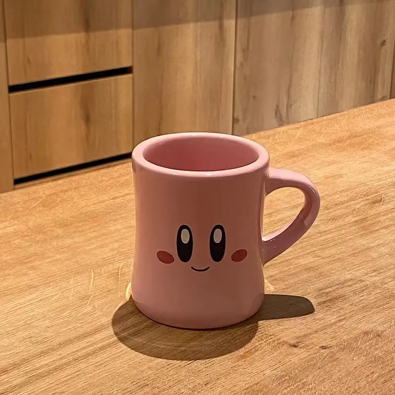 Anime Kirby Mug Cute Cute Cute Emoticon Ceramic Water Cup Breakfast Coffee Mug Girl Gift