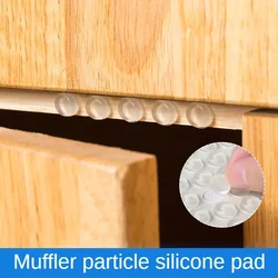 Transparent Silicone Anti-impact Grain Closet Door Mute Sticker Silencing Anti-slip Silicone Foot Mat Self-adhesive Grain