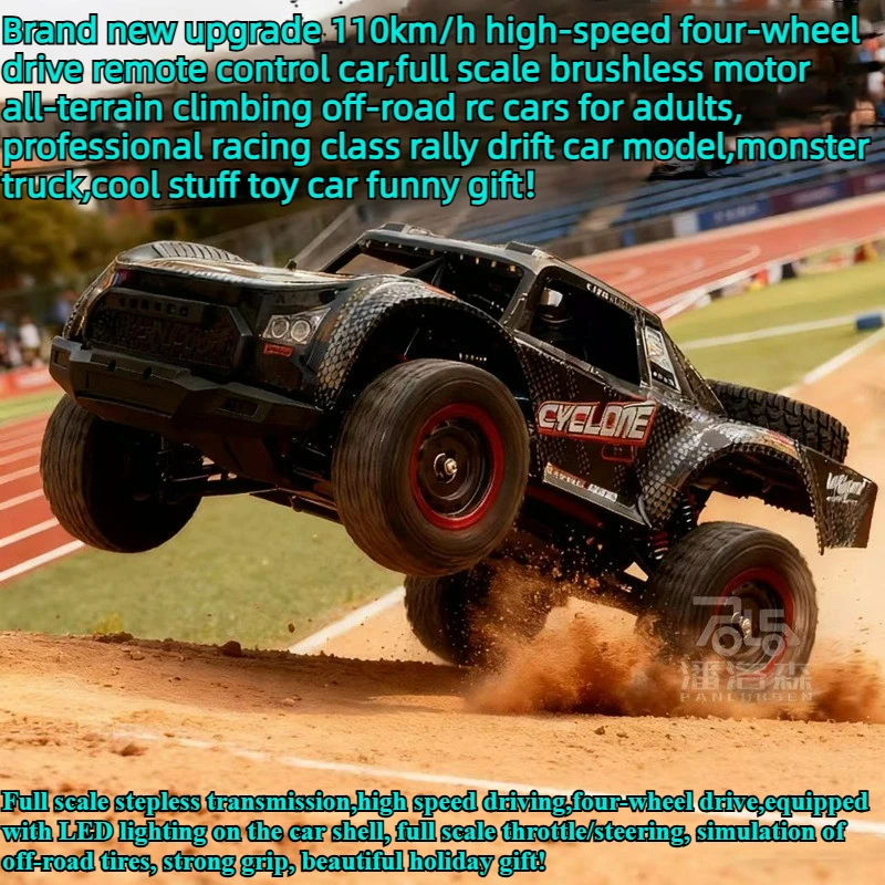 Cool Stuff Funny Gift - 110km/h High-speed 4WD RC Truck, Off-road RC Cars for Adults, Remote Control Car, Monster Truck, Toys Fo
