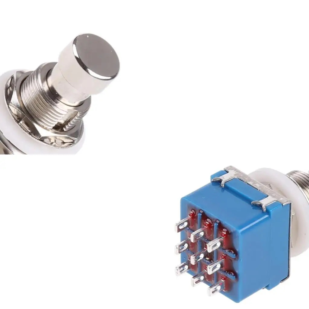 

9-контактный 3PDT педальный переключатель для эффектов электрогитары True Bypass