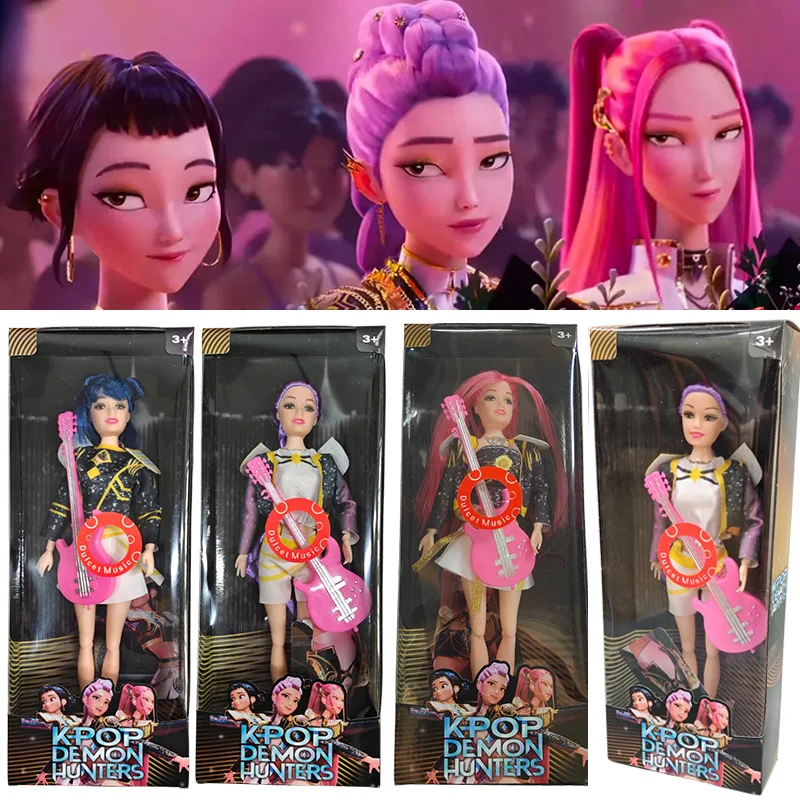 30 سنتيمتر K-Pop شيطان الصيادين مع نسيج دقيق أنيمي دمية لعبة من الفينيل رومي ميرا زوي عيد ميلاد عيد الميلاد مفاجأة هدية للفتيات