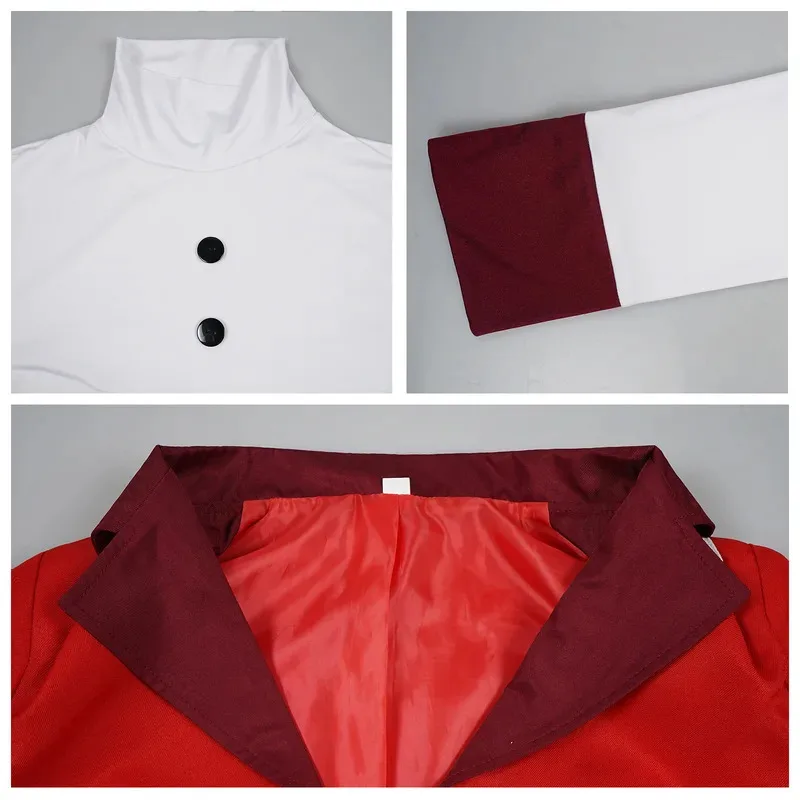Disfraz de Anime Hazbin Cos Hotel Charlie Morningstar, traje rojo, chaqueta, peluca, ropa de fiesta de cumpleaños y Halloween, uniforme