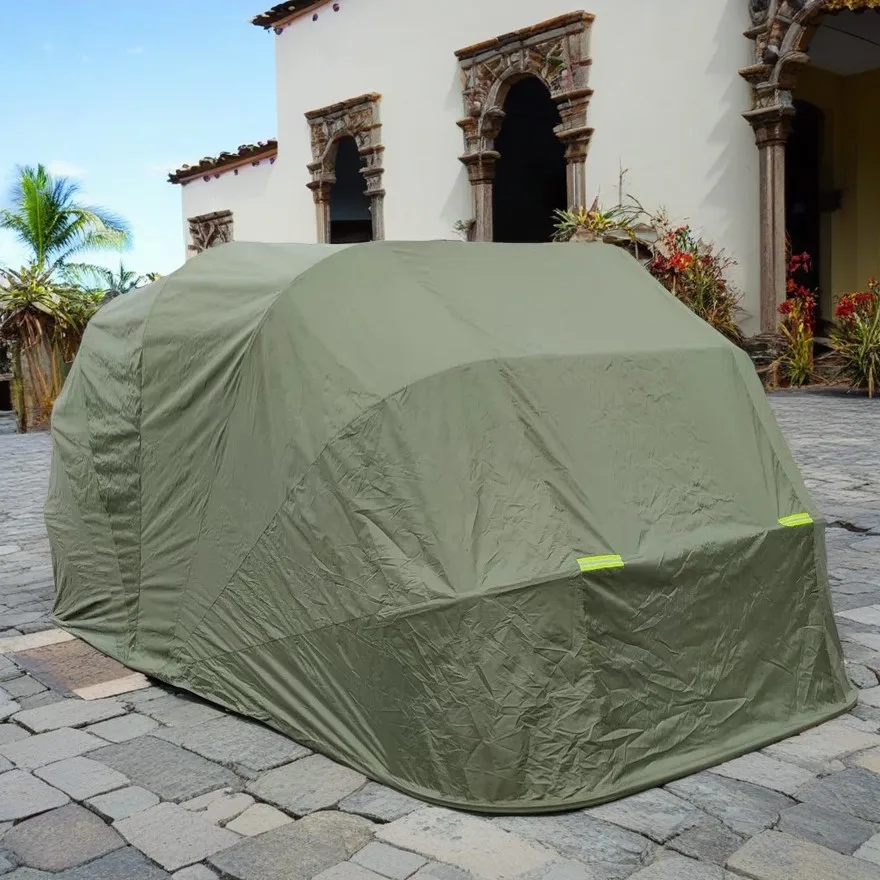 Amas Manual operate 5.5*2.5*2.3m Galvanized Iron outdoor folding car cover outdoor foldable car shelter Garage