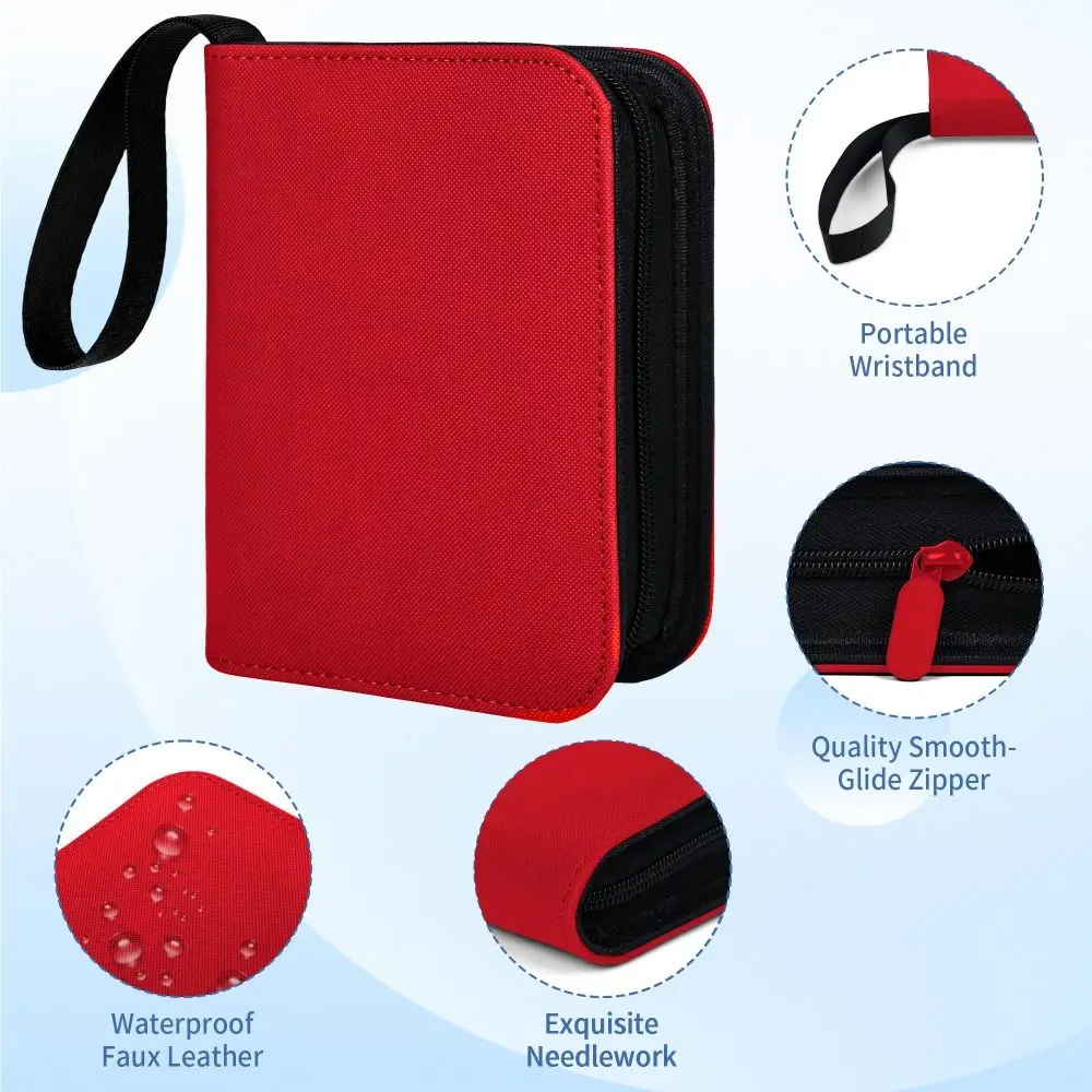 Album-portatil-para-cartoes-colecionaveis-com-40-bolsos-porta-fotocards-de-couro-com-design-diamante-3x4-polegadas-mini-fichario-duravel-para-colecao-de-cartoes