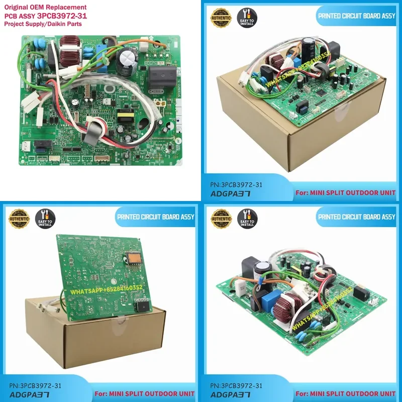 main control board ADGPA37 3PCB3972-31 is suitable for PCB replacement of mini split outdoor unit. Printed
