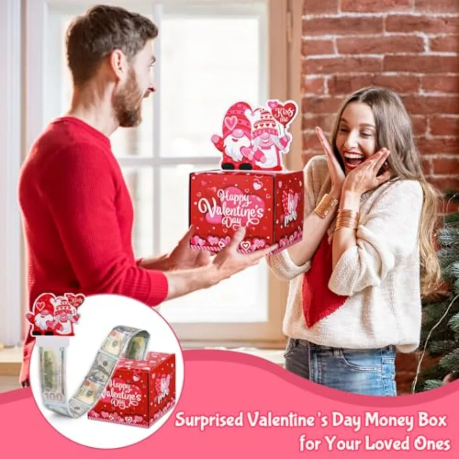عيد الحب صندوق المال للهدايا النقدية سحب مفاجأة حامل المال هدية نقدية للبالغين لتقوم بها بنفسك صندوق هدايا المال الممتع لعشاق Iludes