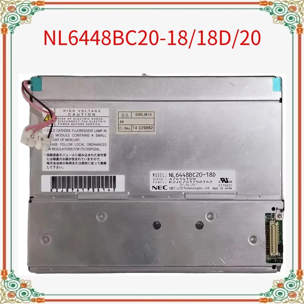 

100% Original NL6448BC20-18D NL6448BC20-18 NL6448BC20-20 65BLM10 6.5 Inch LCD Display Monitor Full Tested Perfect working