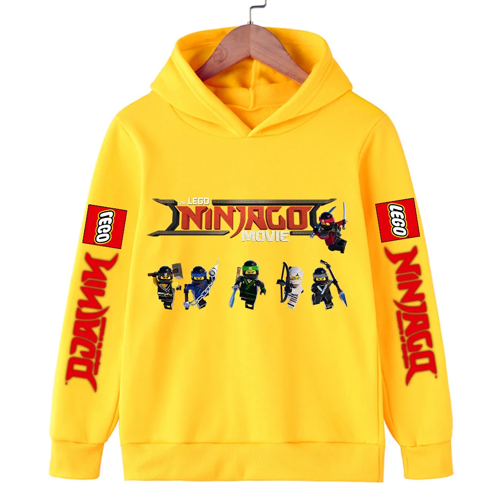 Children's Lego Phantom Ninja Boys' Clothes Girls' Long sleeved Hoodies Casual Sports Hoodies 3-13 Year Old Boys' Jackets