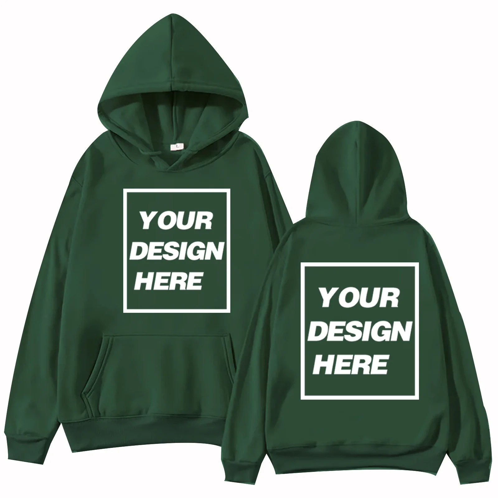 Personalized Design Add Your Own Custom Text Name Graphic Hoodie Harajuku Women Men Pullover Clothes image 5