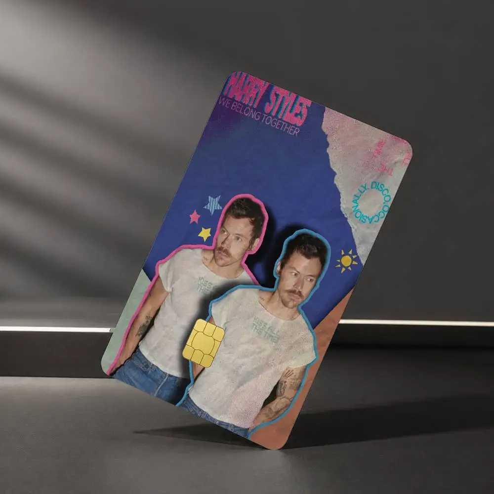 H-Harry S-Styles Kiss All the Time Sticker Film Tape Skin for Credit Card Debit Card Waterproof Stickers