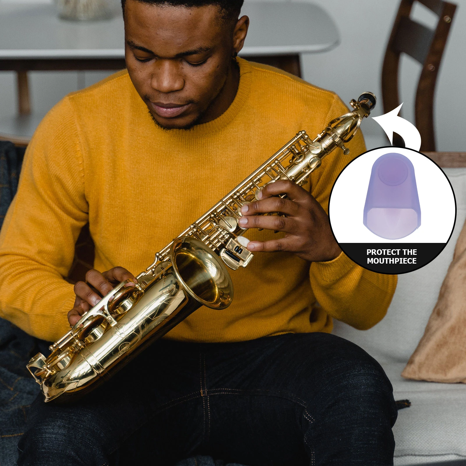 

Mouthpiece Protective Silicone Cases for Flute Sax Silicone Protective Case Clarinet Cover Lightweight Portable Safe Excellent