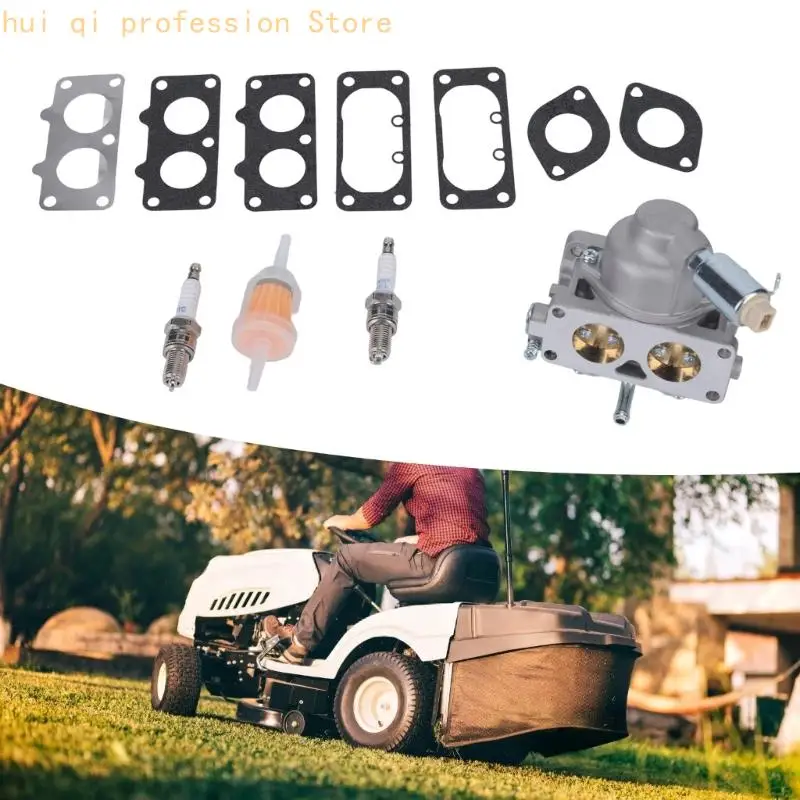 791230 799230 Vergaser-Bausatz mit Metallgehäuse, 2 kreisförmigen Bohrungen, 7 Dichtungen, 2 Motorwartungsteilen und Filter für – Detail 10