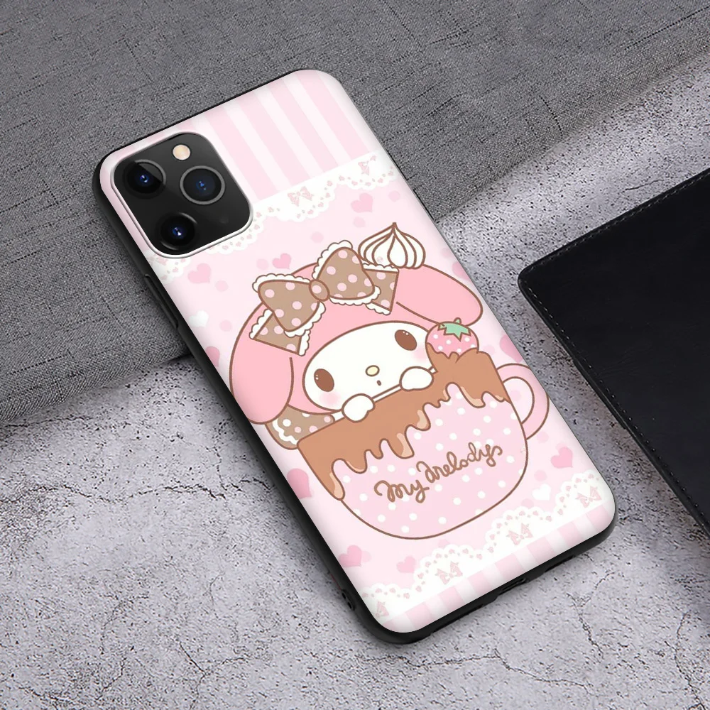 HA130 My Melody casing lunak kartun untuk Xiaomi Redmi Note 11 11s 10 10s 9 9s 10t 8T 8 7 6 Pro Max