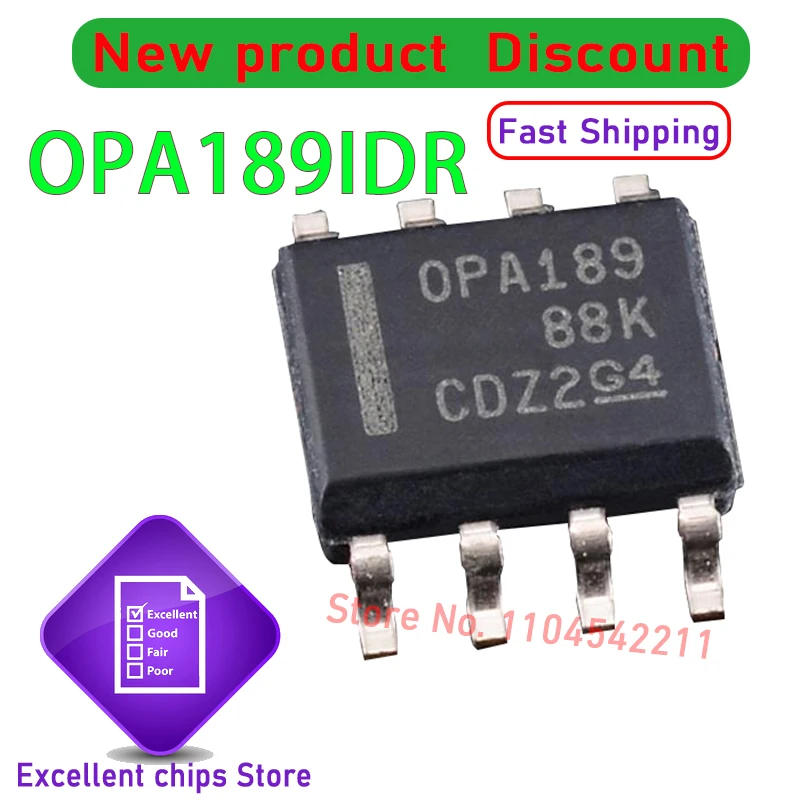 100% New OPA192IDR OPA192 OPA197IDR OPA197 OPA189IDR OPA189 SOIC-8 SOP8 Brand New Original Chips ic 2-5Pcs