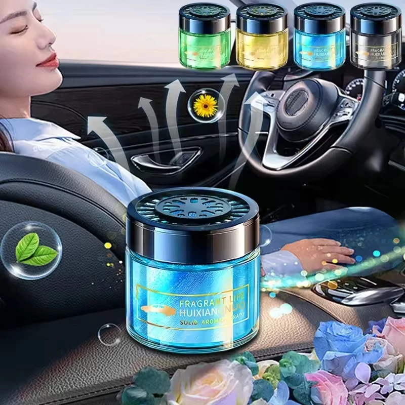 

Car Air Freshener Solid Balm Car Perfume Aromatherapy Natural Plant Fragrance Smell Odor Eliminator For Home Closet Decoration