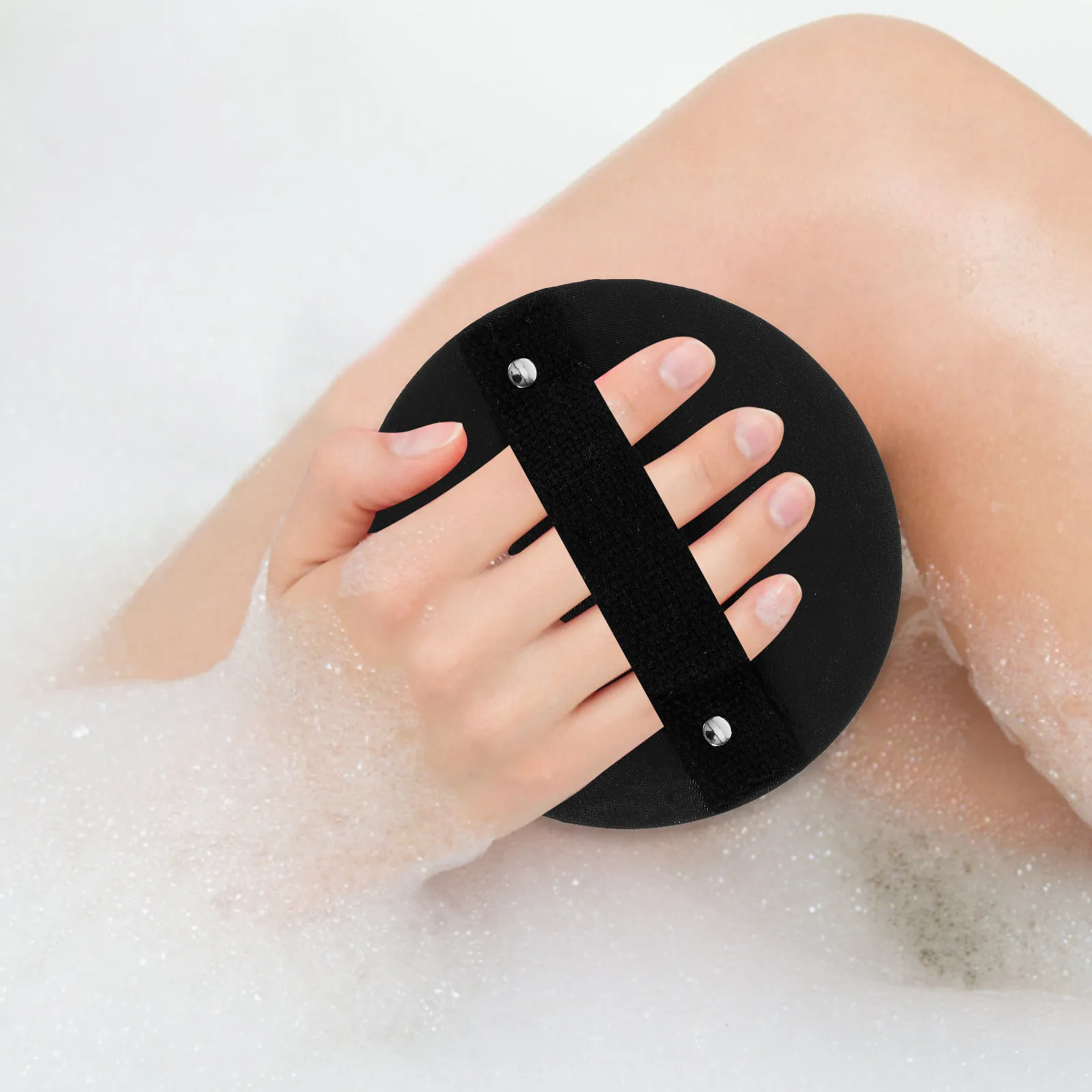 

Bath Scrubber Round Double-Sided Shower Exfoliating Towel Body Massage Bathing Scrubber for Arms Legs Chest Gentle Skin