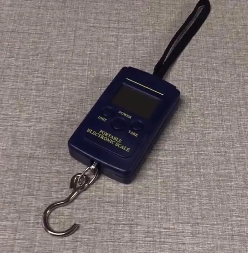40kg Mini Digital Hanging Hook Scale, Portable Electronic Luggage Fishing Travel Weighing Scale