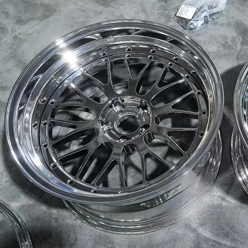 2-Piece Sport Chrome Forged Wheel Rims 18-19 Inch 5x112 5x114.3 5x120 Fit BMW M2 M3 M4 E36 E46 911 997 view 6