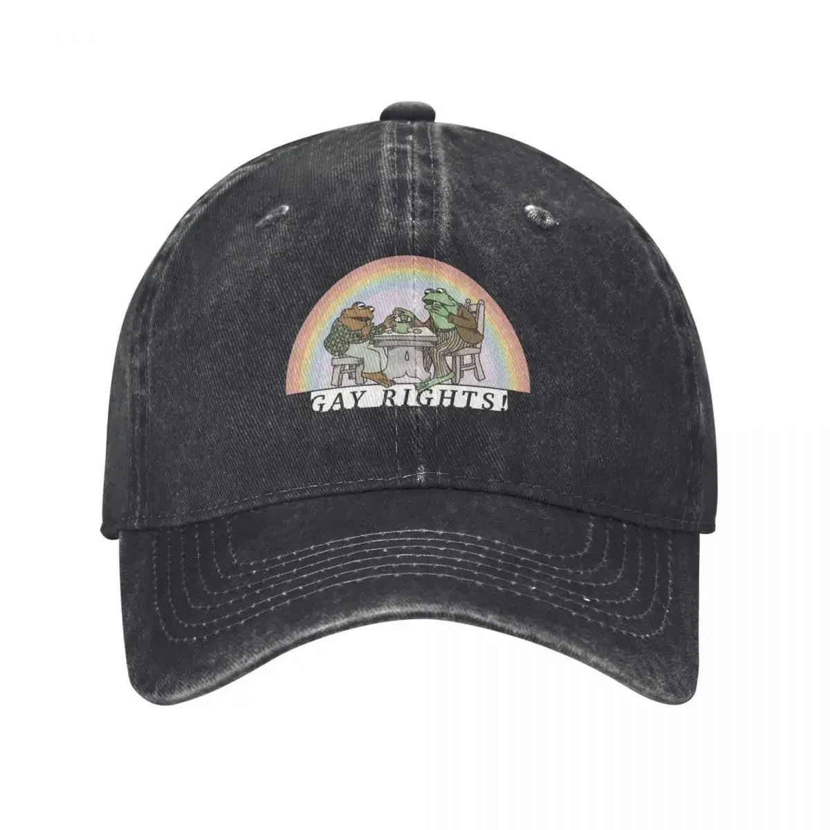 

Frog and Toad say GAY RIGHTS <3 Baseball Cap Sun Cap Vintage Elegant Women's Hats Men's