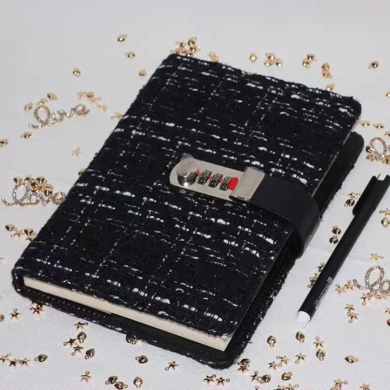 New Creative Diary Notebook 130 Pages 260 Pages Student Secret Custody PU Leather Notebook Diary New Password Lock Notebook