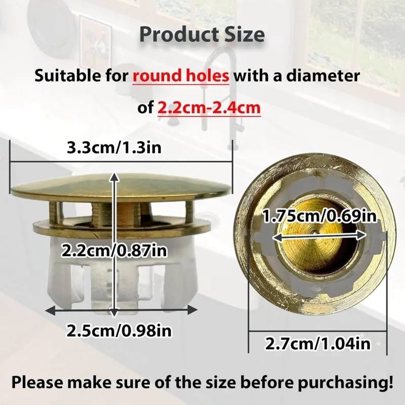 2 Pcs sink Overflow Covers,2-layer Copper Over flow Rings,Bathroom Basin Insert in Hole Round Caps Dual O