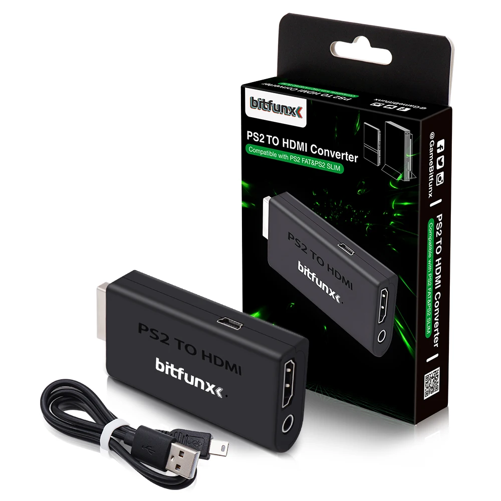 

YPBPR TO HDMI Audio And Video Adapter For PS2 To HDMI-Compatible Converter For PS2 Game Console 480i/480p/576i/576P/720P/1080i