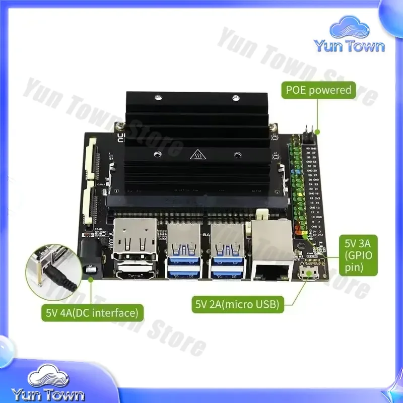 Jetson Nano 4GB Developer Kit for AI Programming Learning DIY Platform Jetson Nano B01 Board Version Deep Learning Demo Board