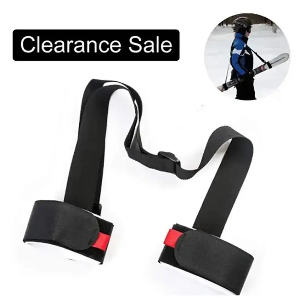 2Pcs Nylon Ski Handle Strap Adjustable Pole Stable Skiing Bag Strap Comfortable Crossbody Snowboard Strap Outdoor