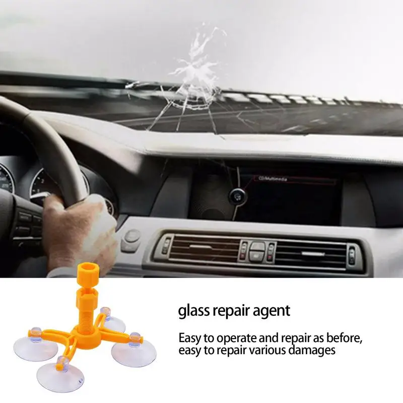 Glass Repair Agent Auto Cracked Glass Repair Kit Windshield DIY Cars Window Repair Tools Glass Impact Scratch Resin Repair Agent