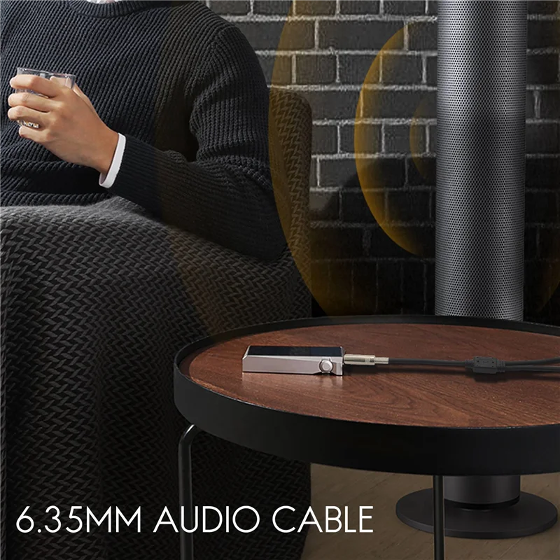 6.35mm 1/4 Inch Stereo Jack Splitter Cable Adapter Lead Plug to Double 6.35mm Sockets