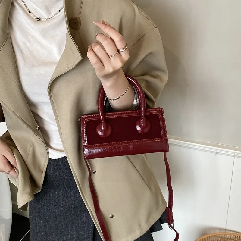 حقيبة يد نسائية ريترو فاشن بطبعة الفهد مربعة صغيرة عبر الجسم حقيبة كتف إكسسوار أنيق للاستخدام اليومي #1