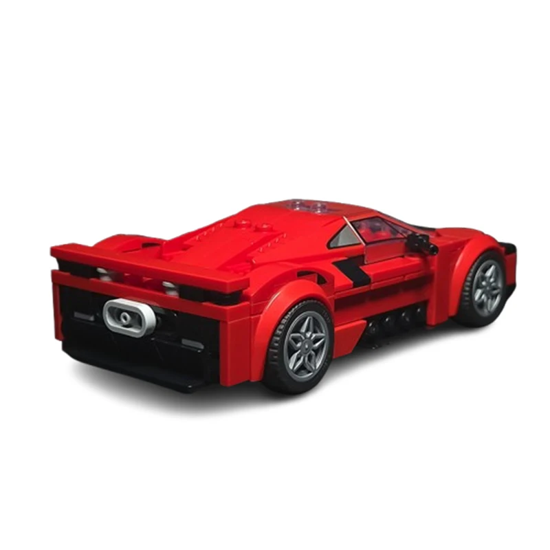 MOC- 200780   Seria samochodów Supercar Legend Red Lotus Building Block Montaż Dekoracja Entuzjści samochodów Modny styl Prezent 229 SZTUK