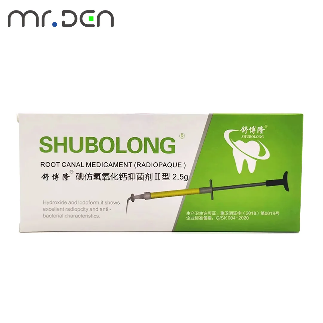 Dental Materials Bacteriostatic Iodoform Calcium Hydroxide Paste Material 2.5 G Breast Filling Surbolon Injection Type