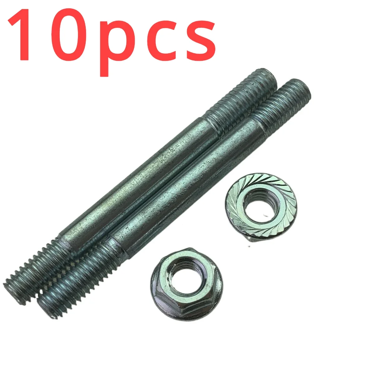 10pcs for Motorcycle Exhaust Pipe Screws Nuts 6mm/7/8MM for GY6-125 150 Scooter Moped Bicycles Exhaust Hose for Gn125 Gs150