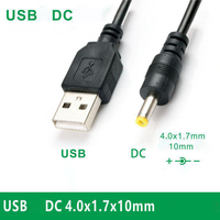 0.8M 5V USB To DC Power Charging Cable Charge Cord 4.0x1.7mm Plug 5V 1A Power Charging Cable for 1000/2000/3000