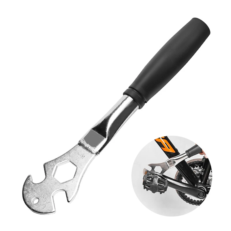 Bicycle Pedal Wrench Extra Long Handle MTB Road Mountain Multi-functional Bike Tools Bicycle Pedaldisassembly Wrench