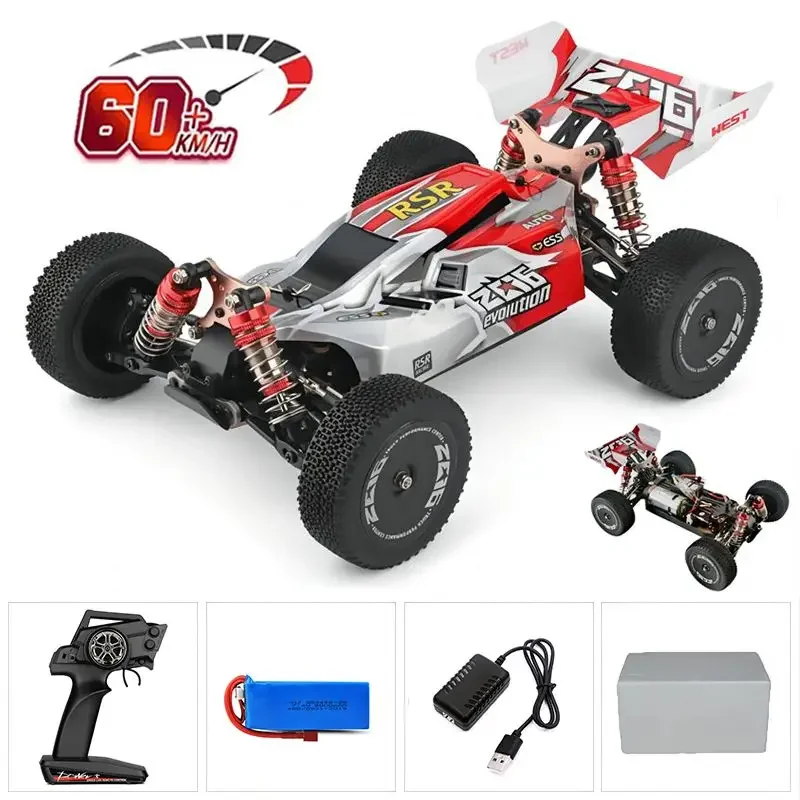 WLtoys 144010 75KM/H 2.4G RC Car Brushless 4WD Electric High Speed Off-Road Remote Control Drift Toys for Children Racing image 3