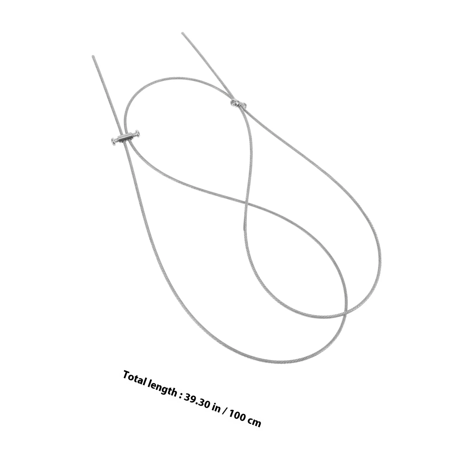 1 قطعة مجموعة أسلاك تعليق الستارة نظام كابل فولاذي قابل للتعديل ثقب مزدوج دائرة مقاومة للصدأ متينة للستائر سلسلة ضوء