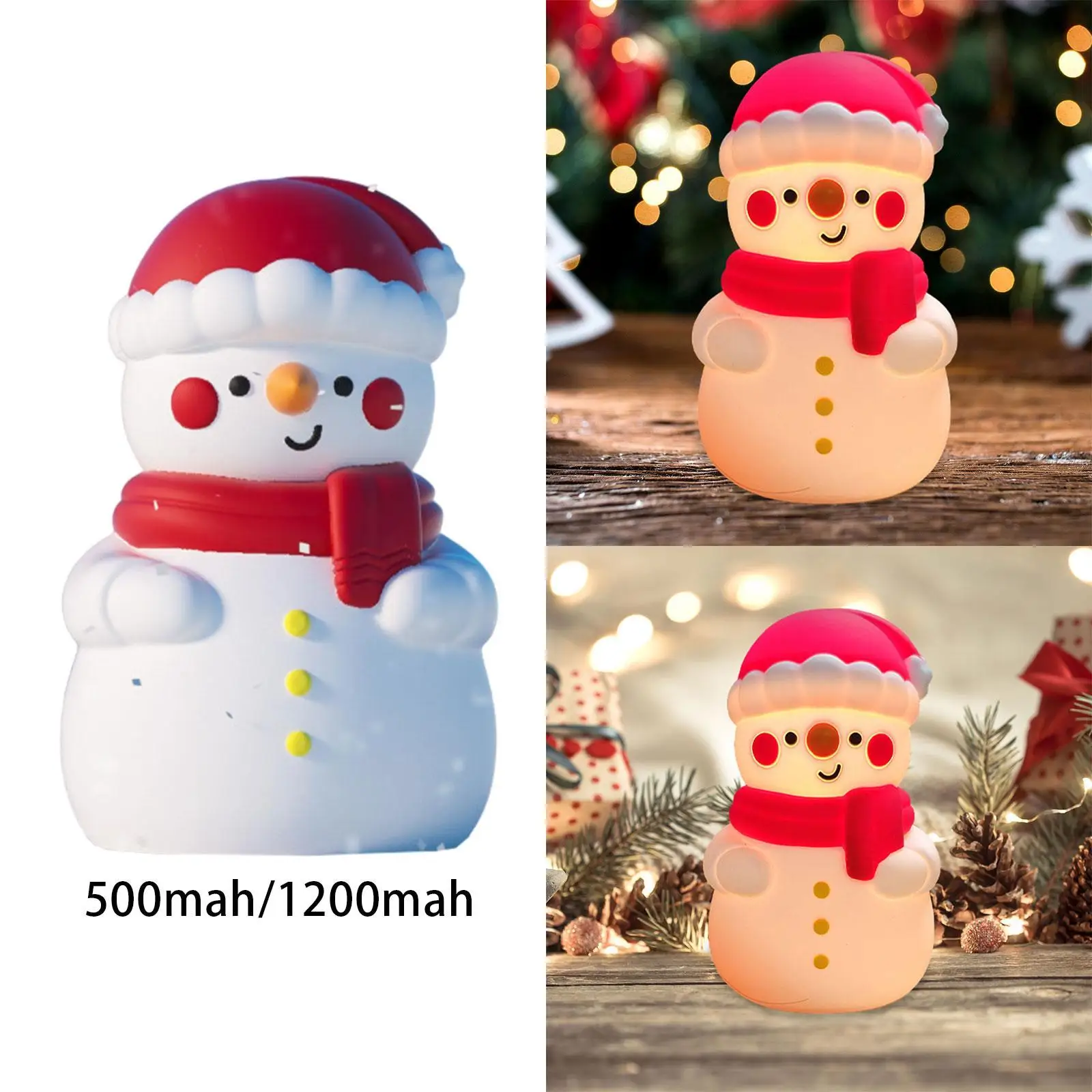 Kid Night Light Festival Snowman Night Light for Table Decorating Bedroom