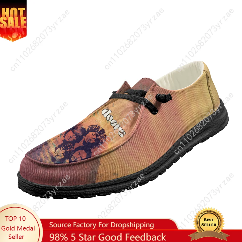 

The Doors Casual Shoes Mens Womens Flat Footwear Indoor Outdoor Lightweight Shoes Personalized Popular Patterns Customized Shoes