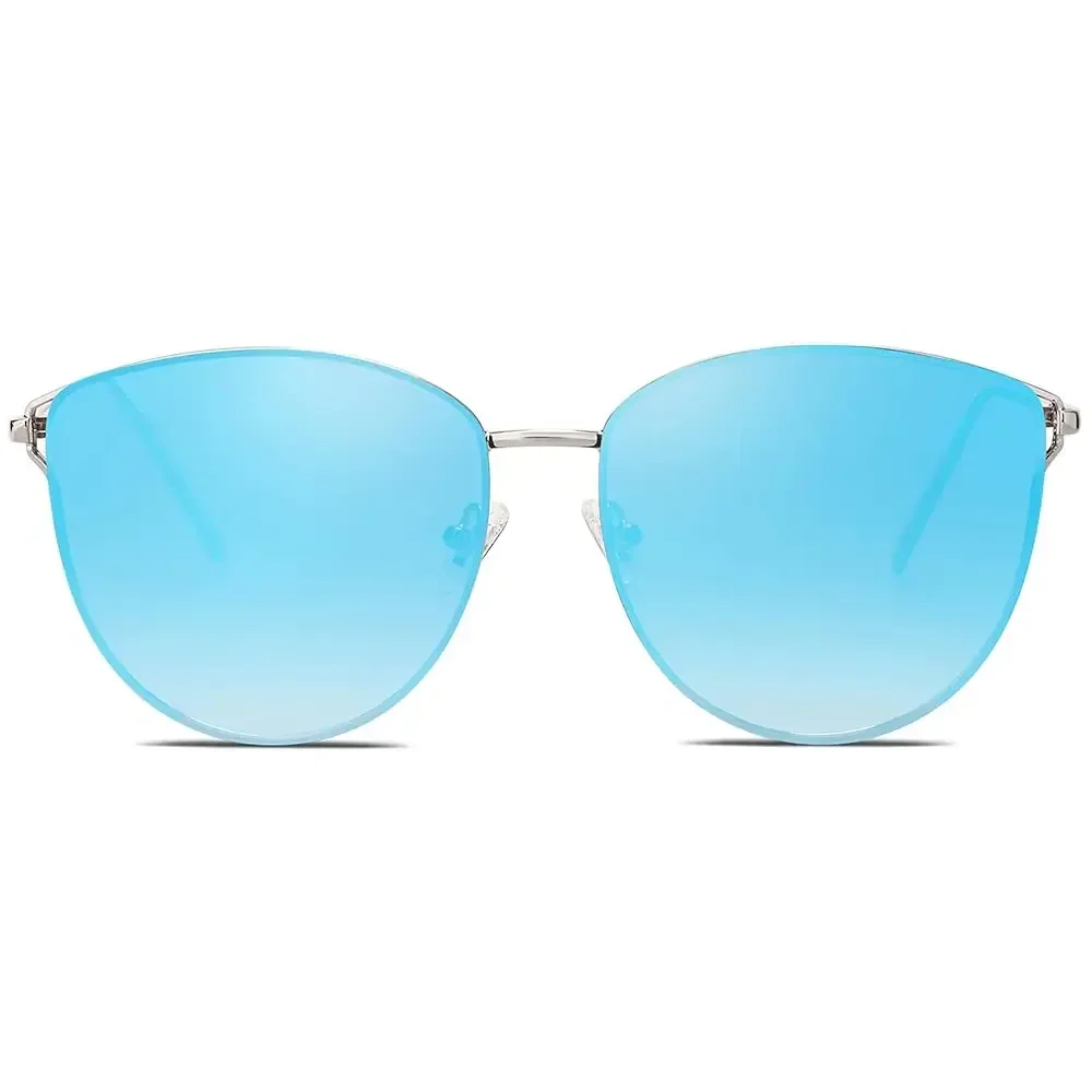 

Модные солнцезащитные очки SOJOS с зеркальными плоскими линзами для женщин SJ1085