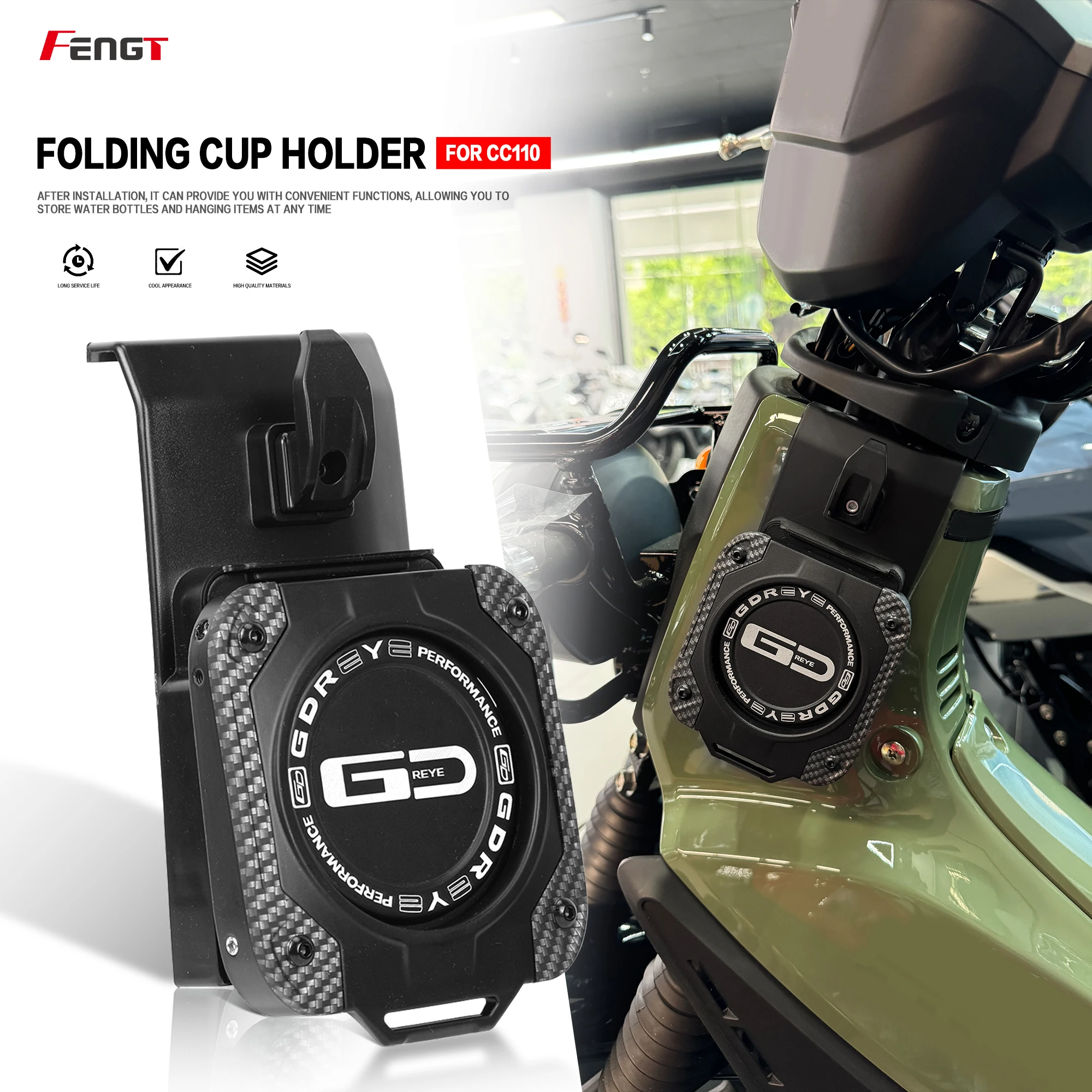 For Honda CC110 Cross Cub CC 110 Motorcycle Special Bracket With Stand Aluminium Water Cup Beverage Water Drink Cup Holder