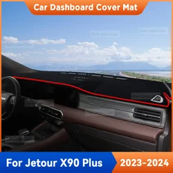 For CHERY Jetour X90 Plus 2023 2024 Car Dashboard Cover Mat Sun Shade Pad Mat Anti-UV Interior Accessories Protective MATS
