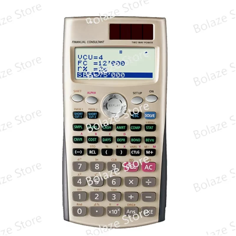 FC-200V financial exam calculator