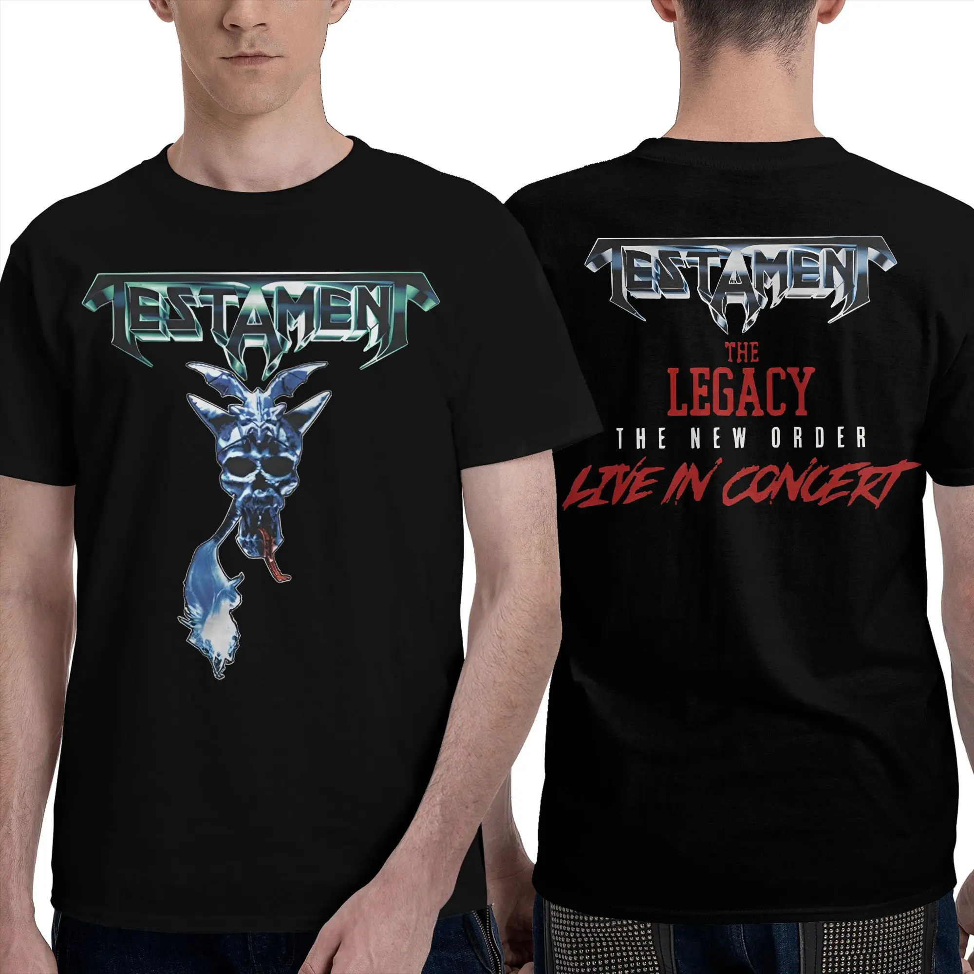 

Testament Klash Of The Titans Tour T Shirt Fashion T-Shirts Short Sleeve Tshirt Summer Cotton Crew Neck Plus Size 5XL Clothing