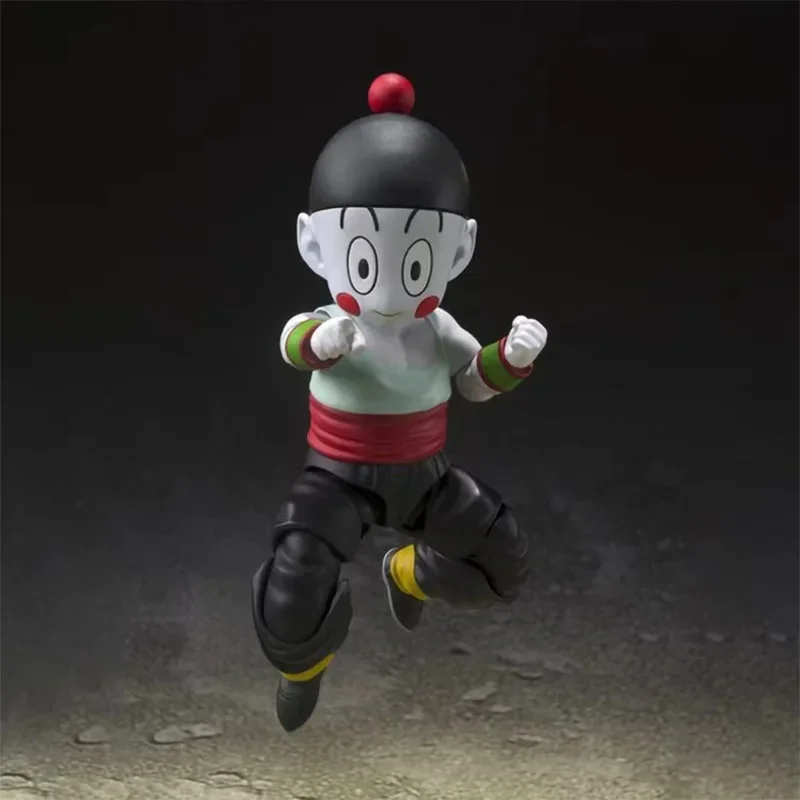 In Stock Bandai Original SHF  Dragon Ball Z Ten Shinhan 1.0 Tenshinhan Chaoz 2.0 Anime Action Figure PVC Model Toy Hoilday Gifts